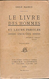 Le livre des hommes et leurs paroles inouïes