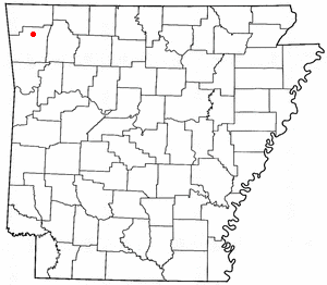 Location of Johnson, Arkansas