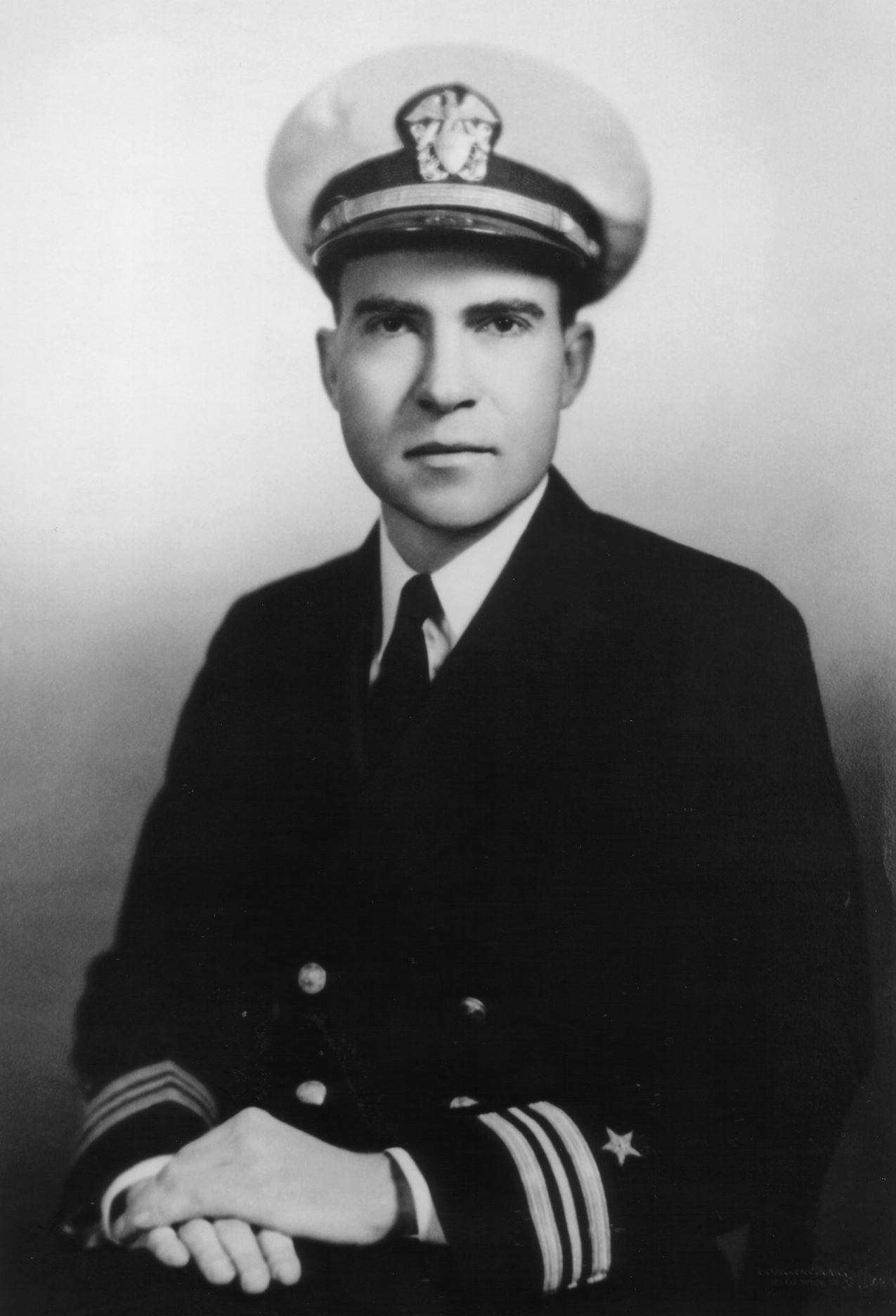 The young Lt Commander Richard Nixon of the US Navy 1945