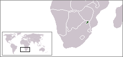 Location of Venda in Southern Africa.