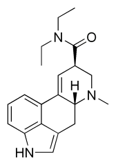 The chemical structure of LSD