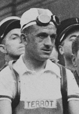 Sjefke Janssen voor de start van de Tour in 1950