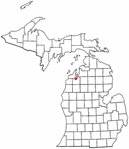 Location of Traverse City, Michigan