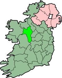 Localização do Condado Roscommon na Irlanda