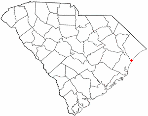 Location of MurrellsInlet, South Carolina