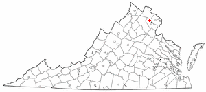 Location of Sudley Springs, Virginia