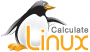 Calculate Linux işletim sisteminin logosu. Transparan.