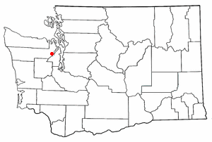 Location of Quilcene, Washington