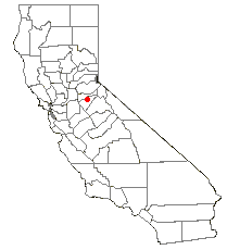 Location of Rail Road Flat, California