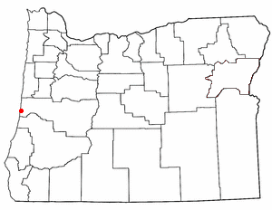 Location of Florence, Oregon