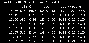 iostat on macOS