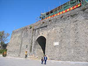 'First Gate Under Heaven', under repairs. Shanhaiguan