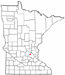 Location of Greenfield, Minnesota