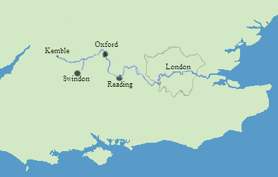 Map of the River Thames