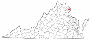 Location of North Springfield, Virginia