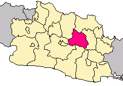 Kaart van Sumedang