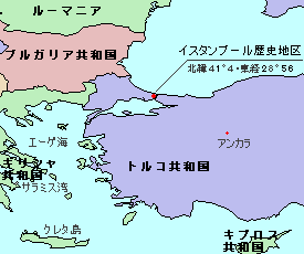 トプカプ宮殿の位置