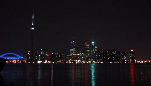 Toronto skyline at night