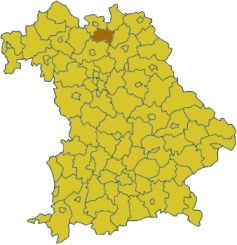 Poziția regiunii Districtul Lichtenfels