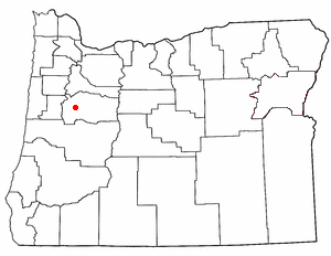 Location of South Lebanon, Oregon