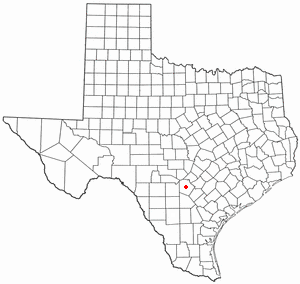 Location of San Antonio, Texas