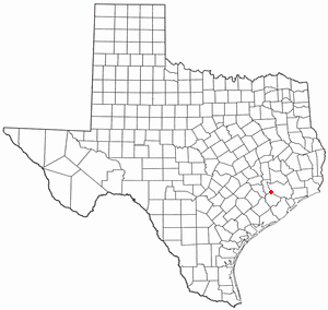 Location of Katy, Texas