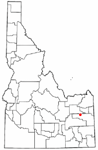 Location of Ucon, Idaho