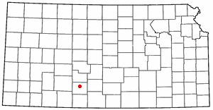 Location of Greensburg, Kansas