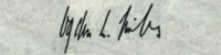 Ogden L. Millsʼ signatur