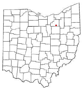 Location of Seville, Ohio