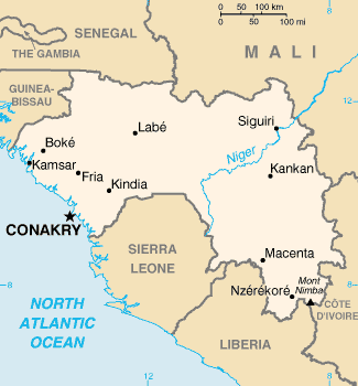 Map of Guinea