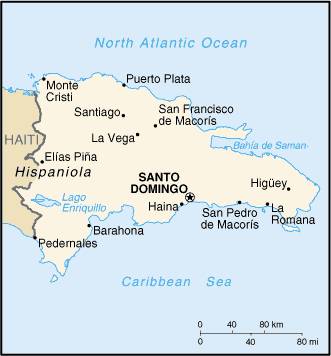 Map Of Dominican Republic