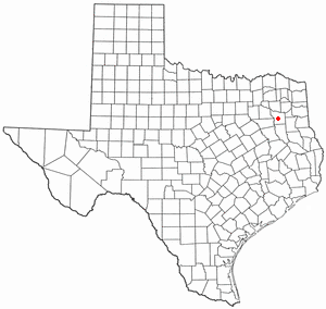 Location of Tyler, Texas