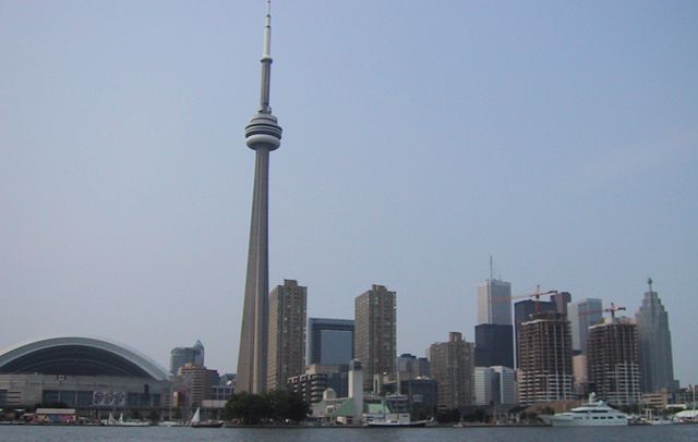 Toronto skyline on a summer day