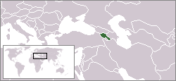 Location of Armenia