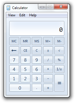 Windows 7 Calculator