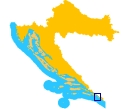 Position of Dubrovnik within Croatia