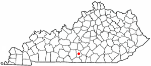 Location of Edmonton, Kentucky