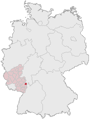 Staðsetning Ludwigshafen