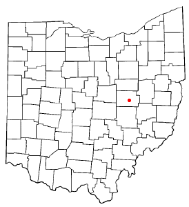 Location of Coshocton, Ohio