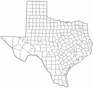 Location of West Columbia, Texas