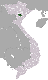 Location of Hòa Bình Province