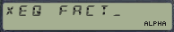 LCD fourteen-segment display as used on Hewlett-Packard's HP-41 range of programmable engineering calculators from the late 1970s.