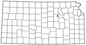 Location of Chapman, Kansas