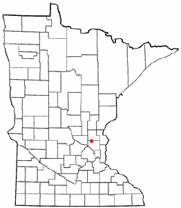 Location of St. Francis, Minnesota