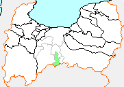 細入村の県内位置図