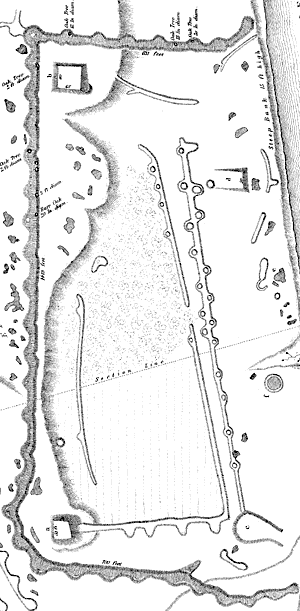 1855 map of Aztalan historical site