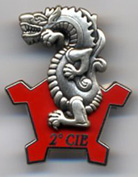 Insigne de la 2e compagnie du 43e régiment d'infanterie (vers 2004)