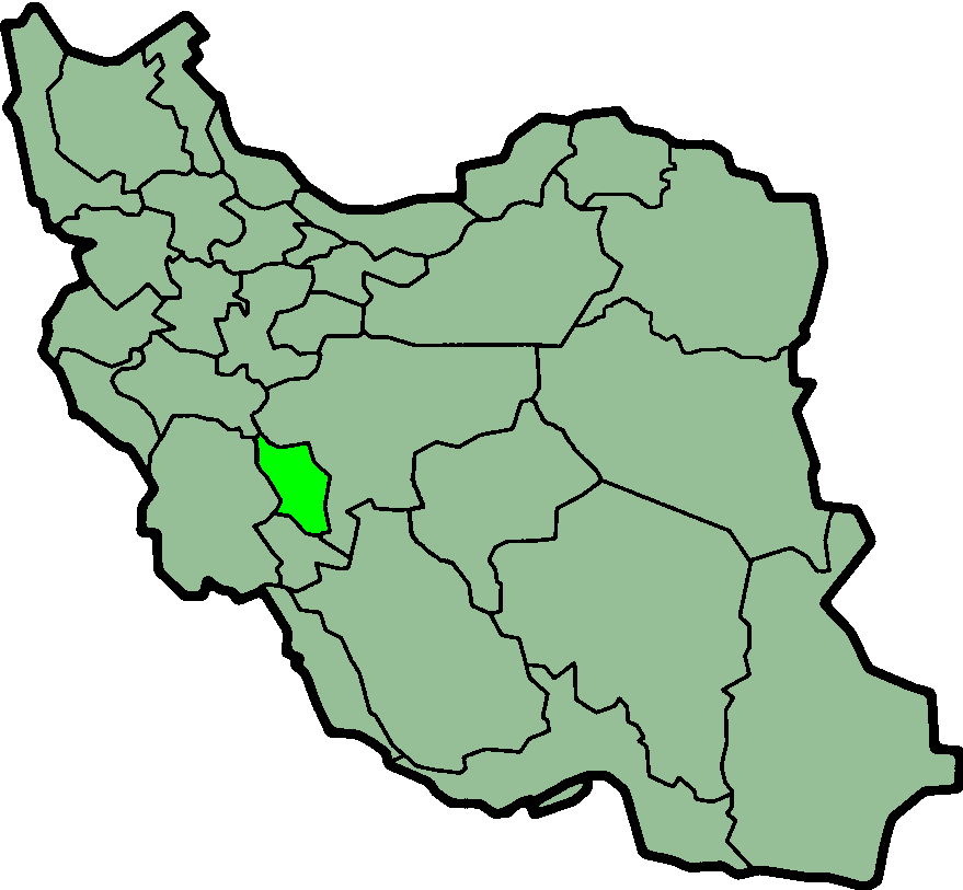 Map showing Chahar Mahaal and Bakhtiari in Iran