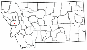 Location of Missoula, Montana